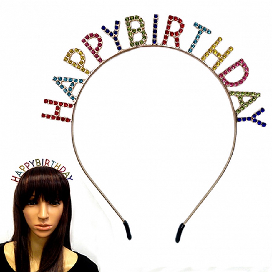 Birthday Rhinestone Headband Birthday Rhinestone Headband