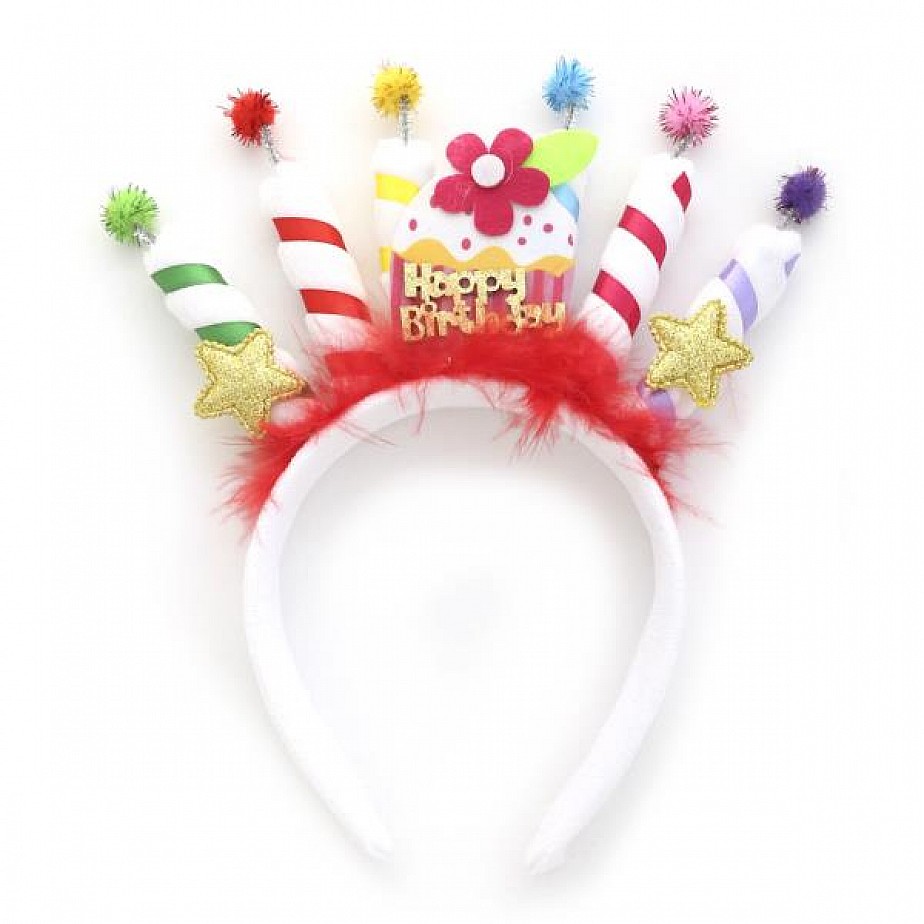 Happy Birthday Candles Headband Happy Birthday Candles Headband