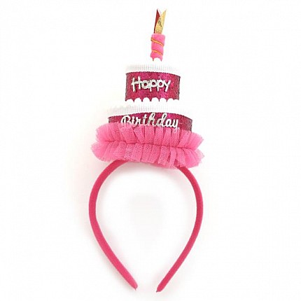 Birthday Cake Tulle Headband 