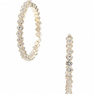 Rhinestone Hoop Earrings