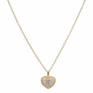 Pave Heart Necklace