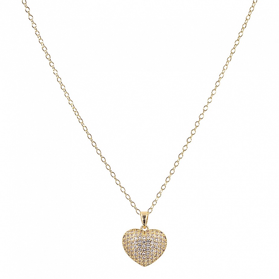 Pave Heart Necklace