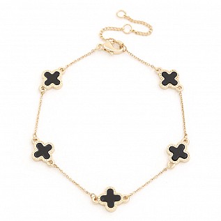 Clover Design Adjustable Bracelet