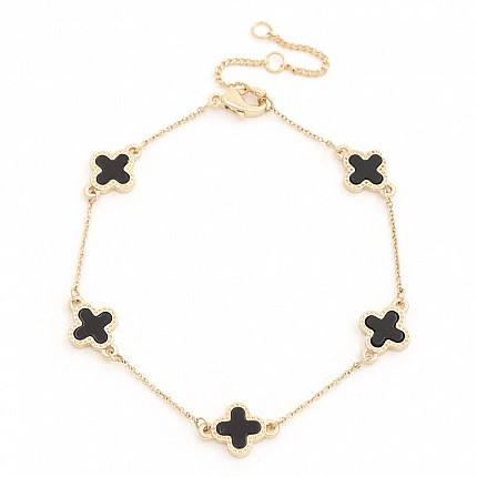 Clover Design Adjustable Bracelet