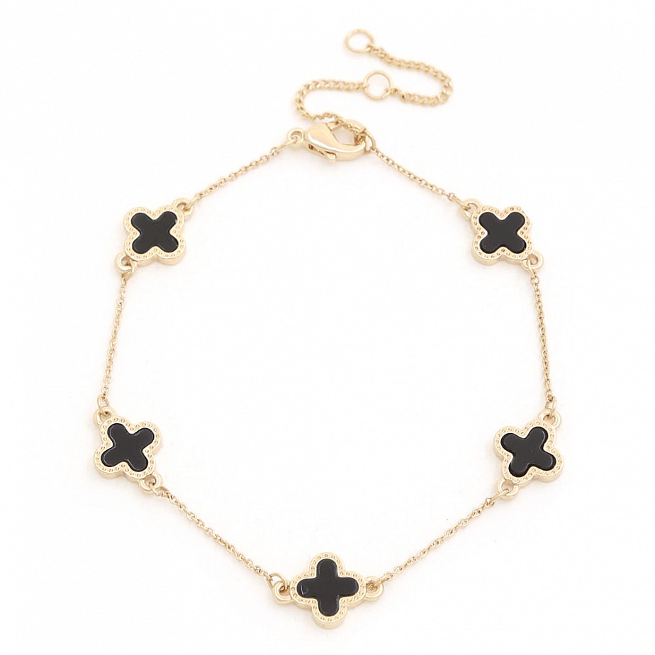 Clover Design Adjustable Bracelet