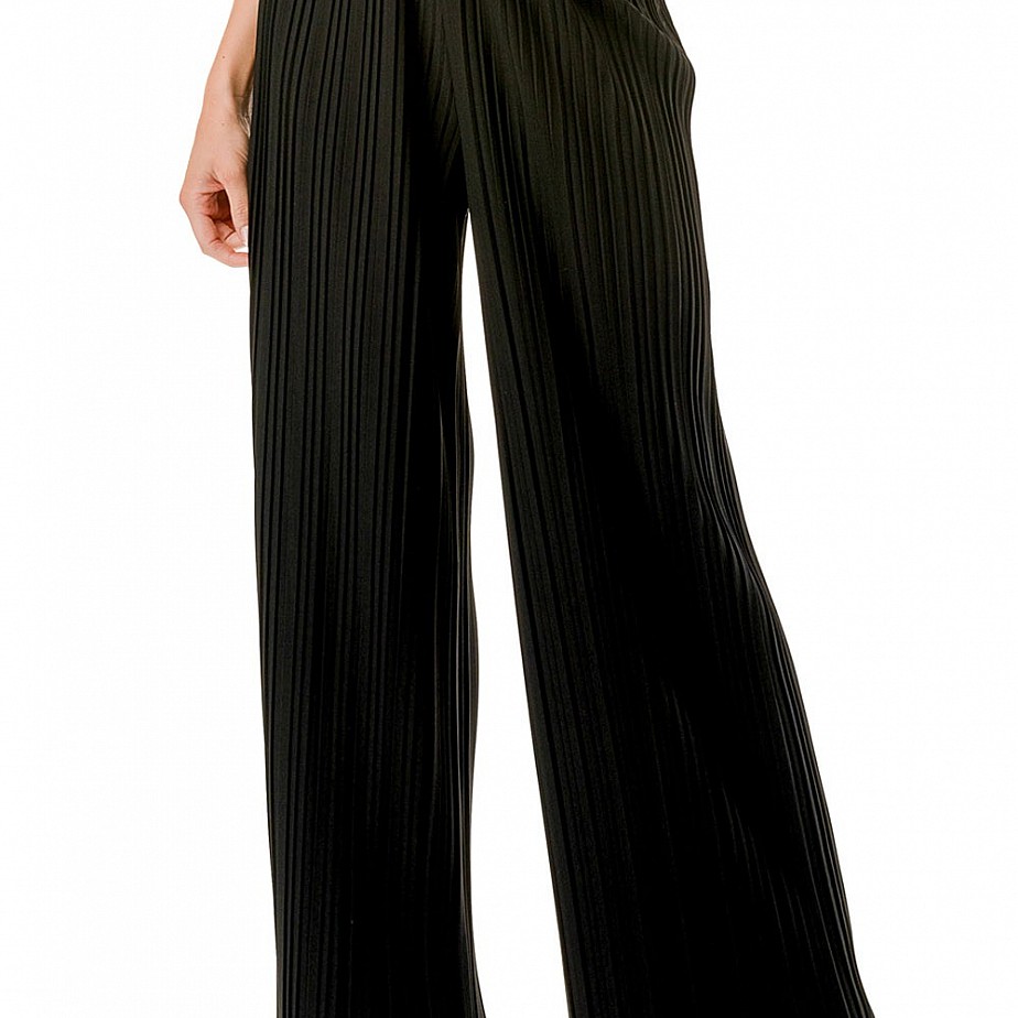 Elastic Waist Pleated Pants Elastic Waist Pleated Pants