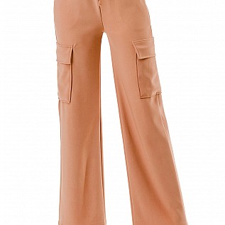 Elastic Waist Drawstring Cargo Pants