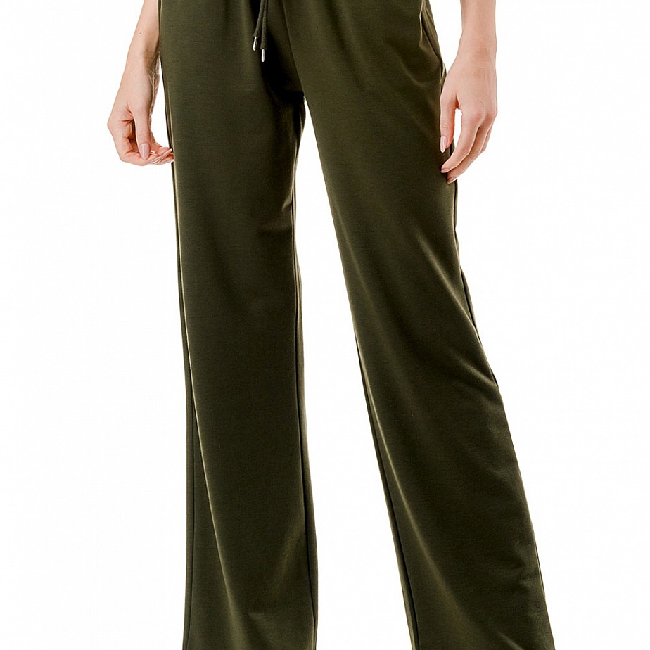 Drawstring Straight Pants
