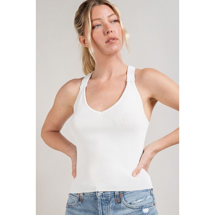 Criss Cross Back Strappy Top