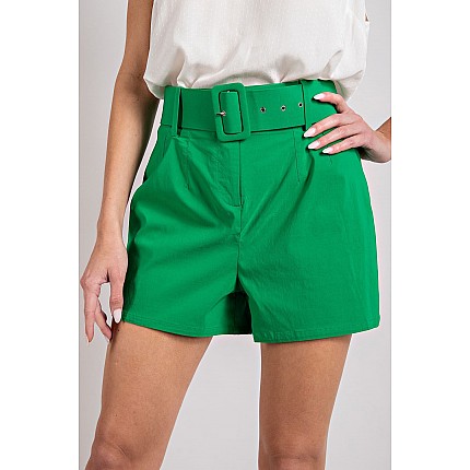 High Waist Belt Shorts