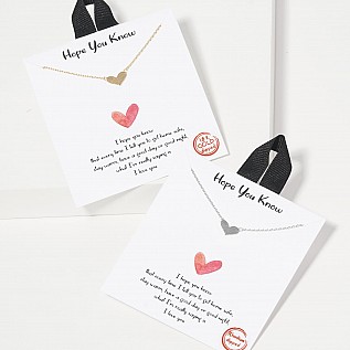 18K Gold Dipped Heart Shaped Necklace