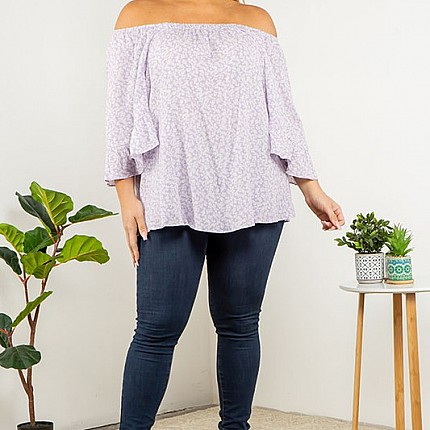 Ditsy Floral Square Neck Top