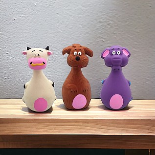 Squeaky Latex Dog Toy (3 pcs)