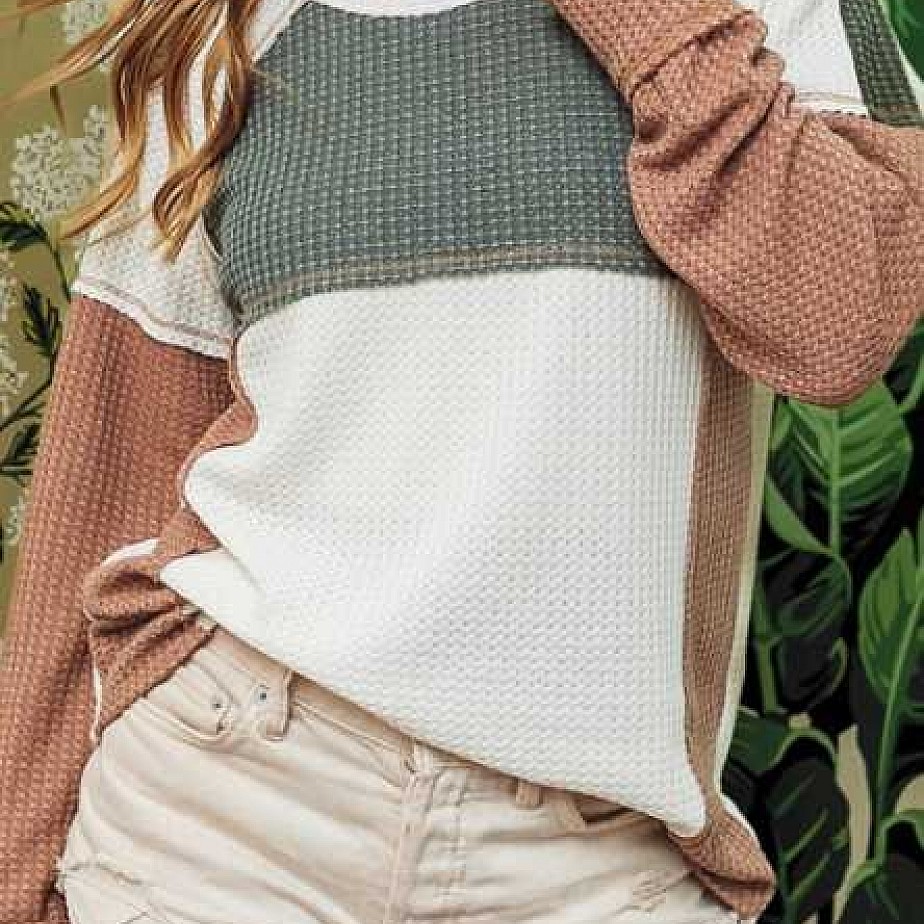 Color Black Drop Shoulder Waffle Top Color Black Drop Shoulder Waffle Top