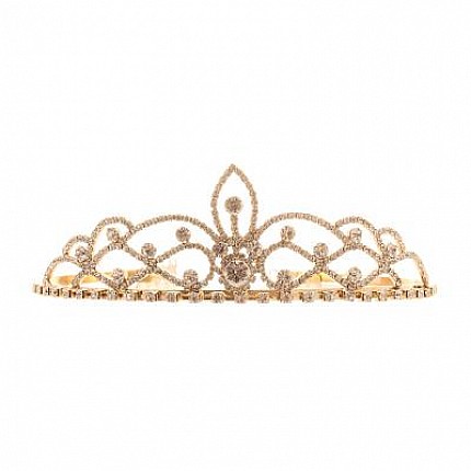 RHINESTONE CROWN BRIDAL TIARA