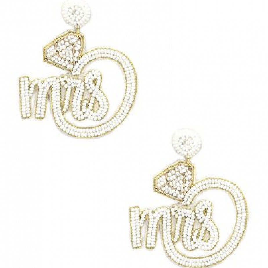 Mrs Bling Ring Beaded Earrings Mrs Bling Ring Beaded Earrings