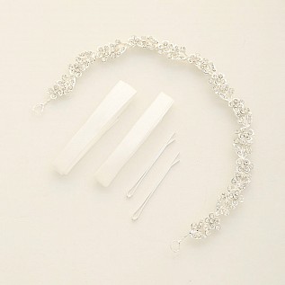 FLOWER PATTERN RHINESTONE HAIR HALO